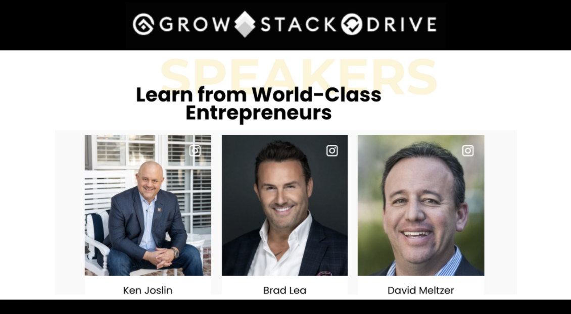 KEYNOTE | The Consistent, Persistent Pursuit of Your Potential; How to Break Through at the Grow Stack Drive Conference